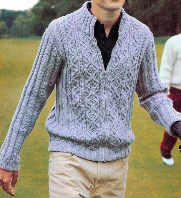 Free Knitting Patterns Men's jacket