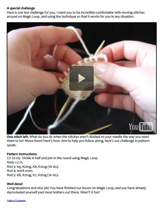 Magic Loop Knitting Tutorial Magic Loop Instructions KnitFreedom