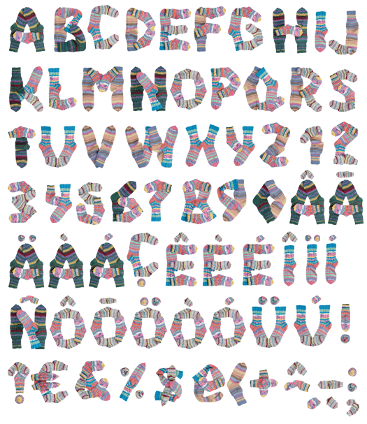 It’s A Sock Knitting Font Letter Your Next Project With Socks