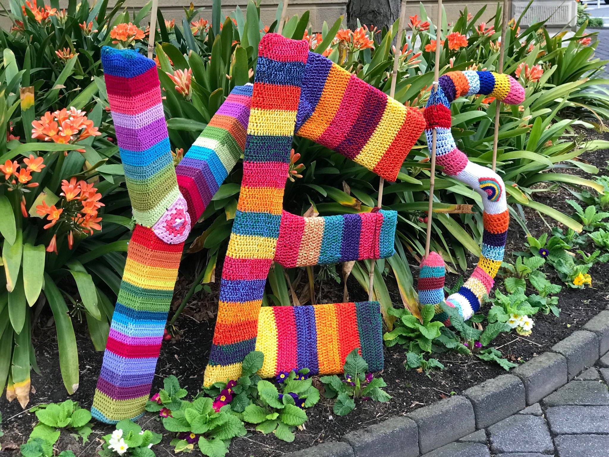 Yes! Pro Marriage Equality Yarn Bomb Spotted in Hobart KnitHacker