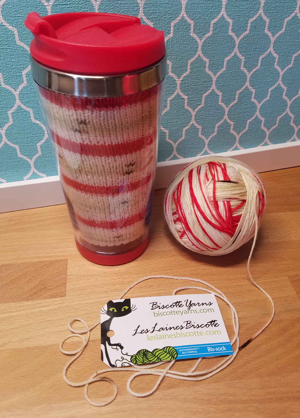 Knit the Perfect Travel Mug Cozy With a Charming HandDyed Yarn Kit