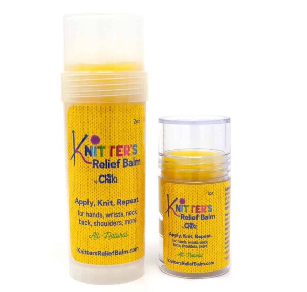 Knitter’s Relief Balm works fast on thumb pain from knitting