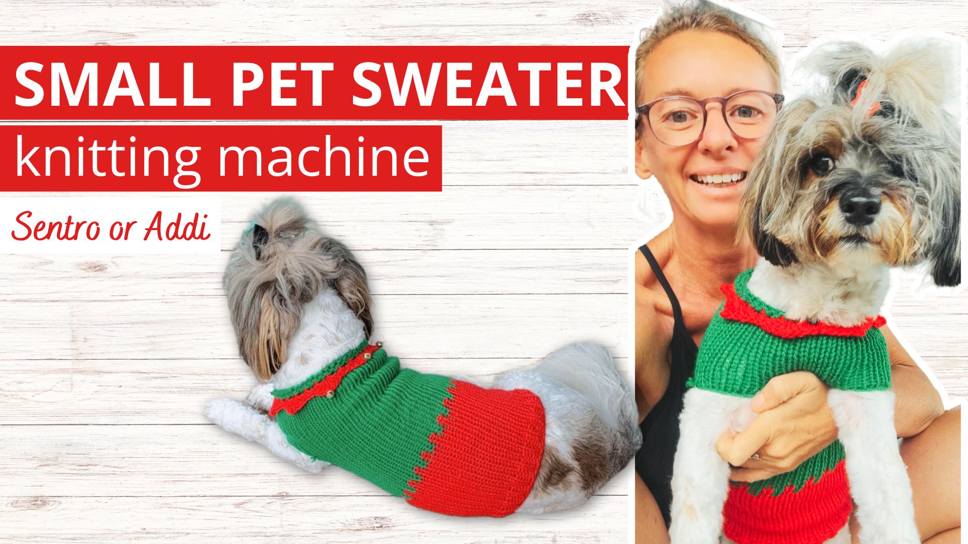 FREE Dog Sweater Vest Pattern For Sentro Knitting Machine