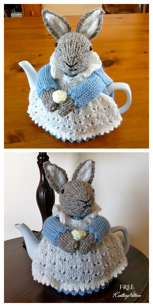 Knit Bunny Rabbit Tea Cozy Free Knitting Pattern Knitting Pattern