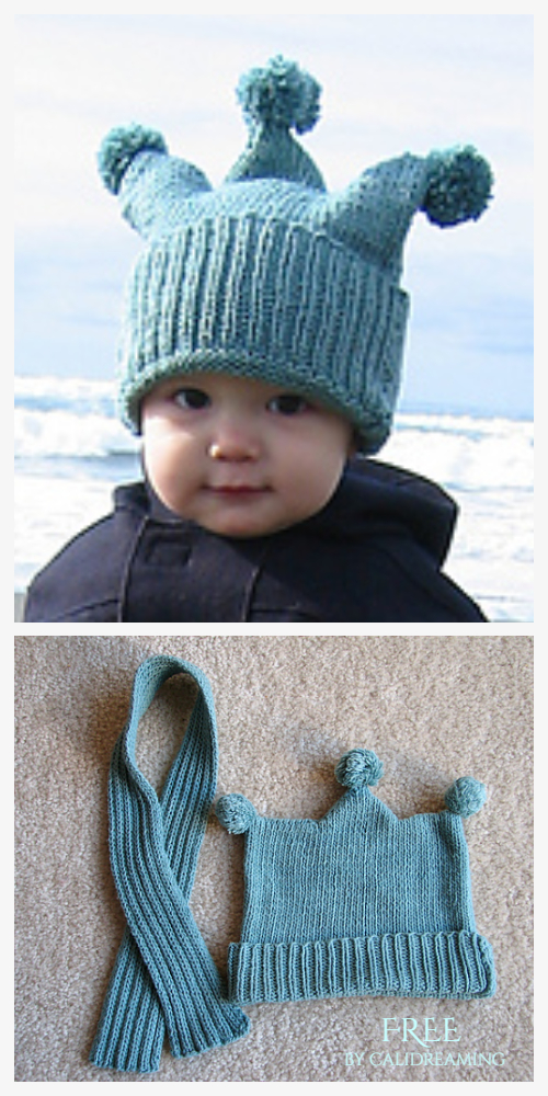 Baby Jester Hat Free Knitting Patterns Knitting Pattern