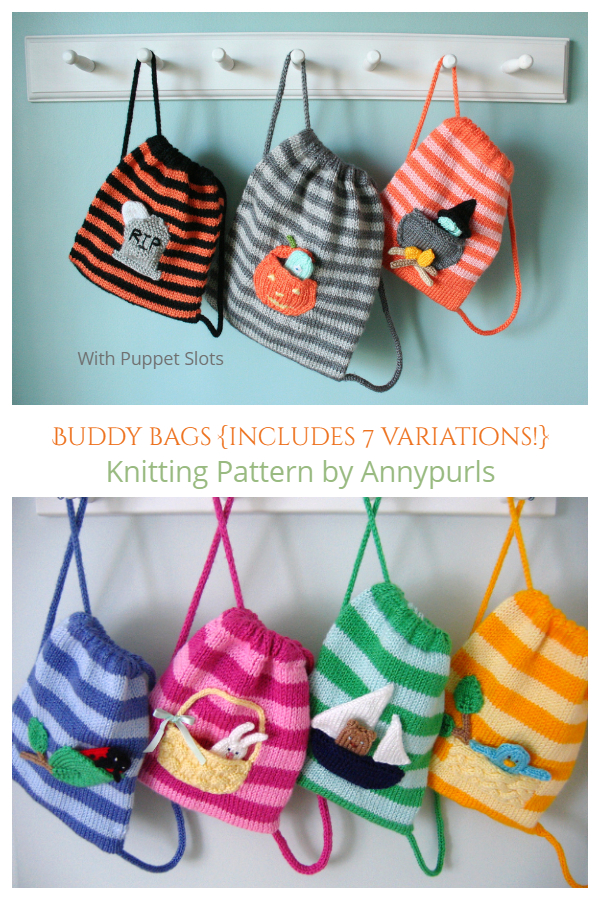 Buddy Bags Knitting Pattern Knitting Pattern