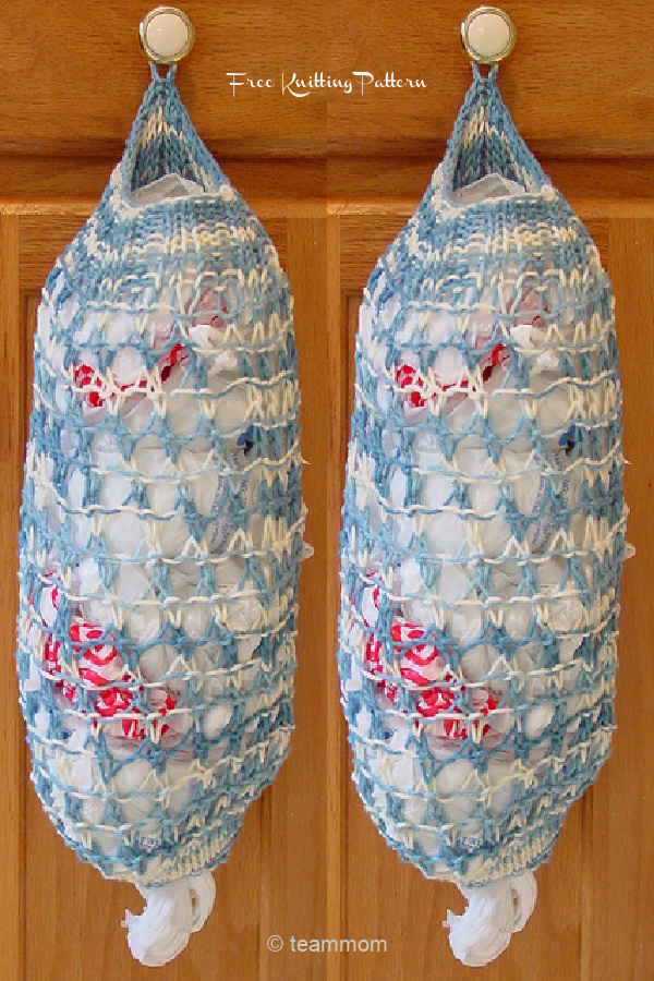 Plastic Bag Dispenser Free Knitting Patterns Knitting Pattern