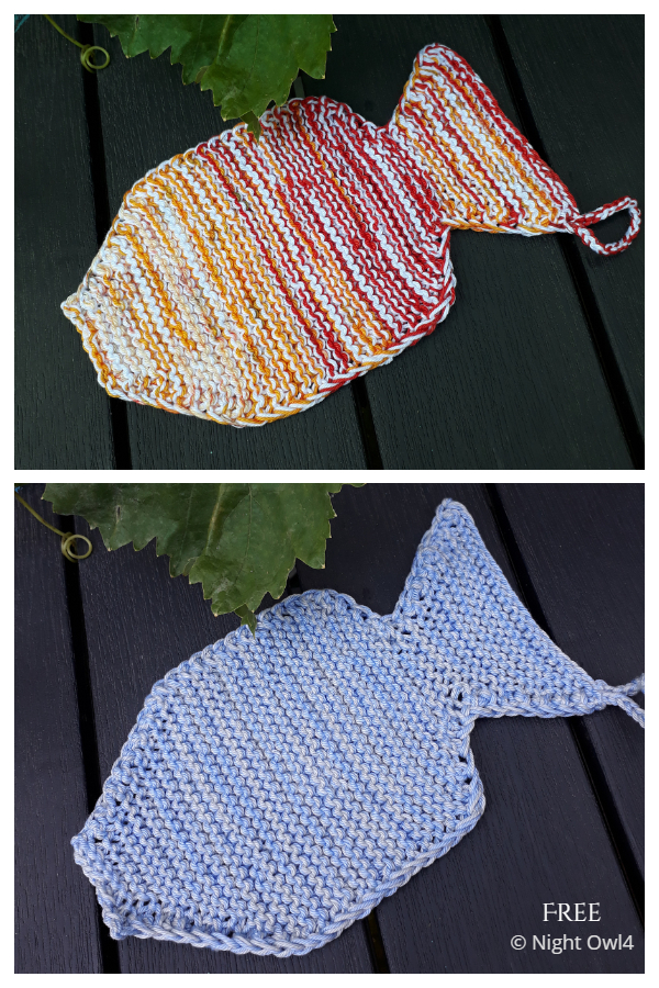 Simple Knitted Dishcloth/Washcloth Free Knitting Patterns Knitting Pattern