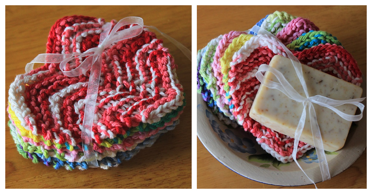 Heart Dishcloth Free Knitting Patterns Knitting Pattern