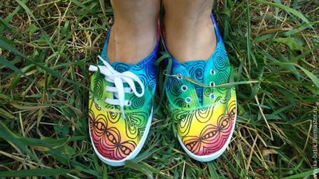 как можно разрисовать кеды