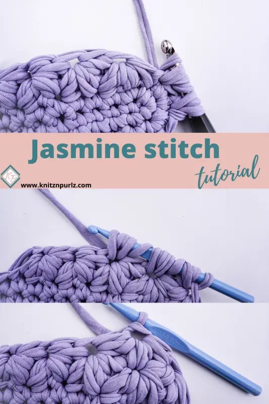 Jasmine Stitch With Tshirt Yarn tshirt yarn and crochet patterns