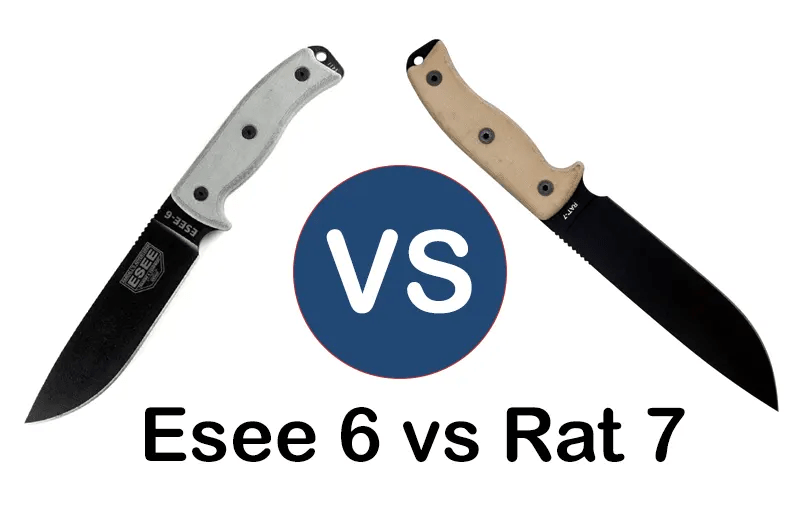ESEE 6 Vs Ontario RAT 7 Full Comparison Knives & Gear