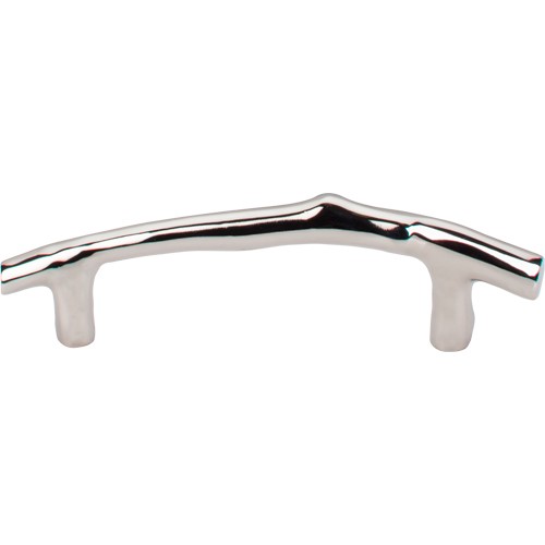 3 1 2 Drawer Pulls Twig Drawer Pull (31/2" CTC) Polished Nickel (M1962) by Top Knobs