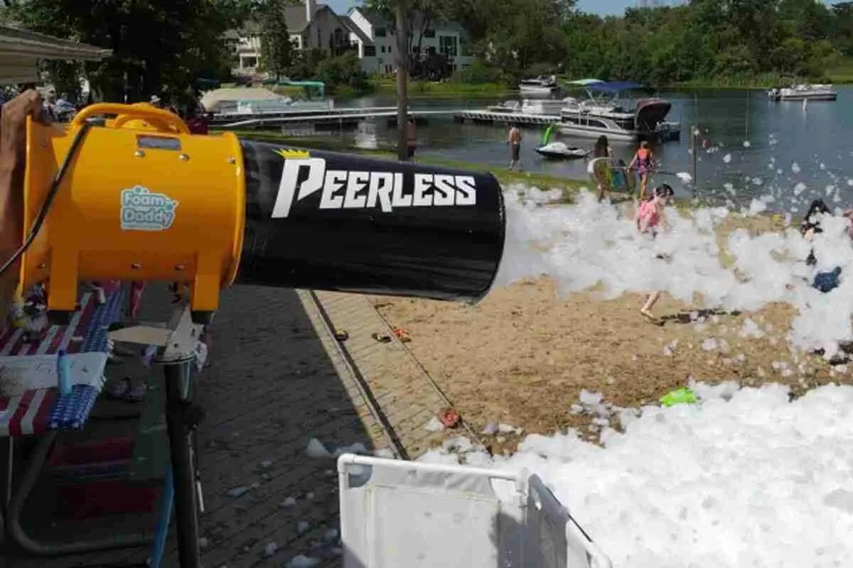 Foam Cannon Rental for Parties in Mi Knocker Bubble Soccer