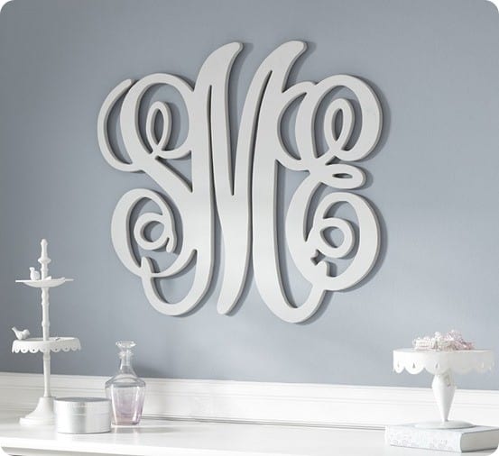 Custom Wood Wall Monograms for Less