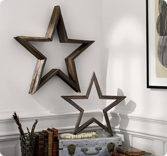 Rustic Wood Wall Stars