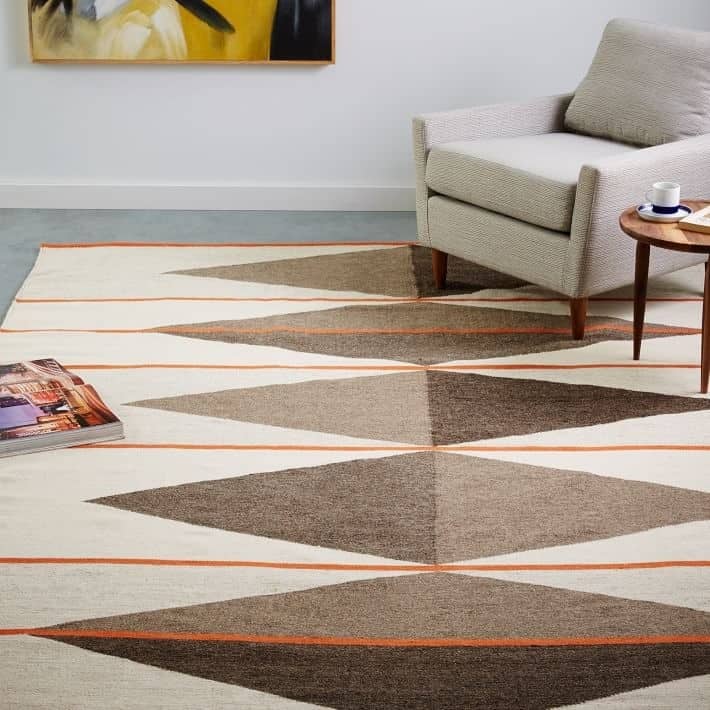 Painted Drop Cloth Rug