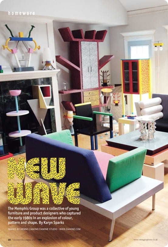 Memphis Style Painted Plates