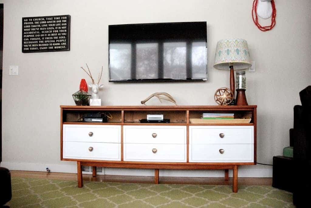 Turn A Dresser Into A Media Console