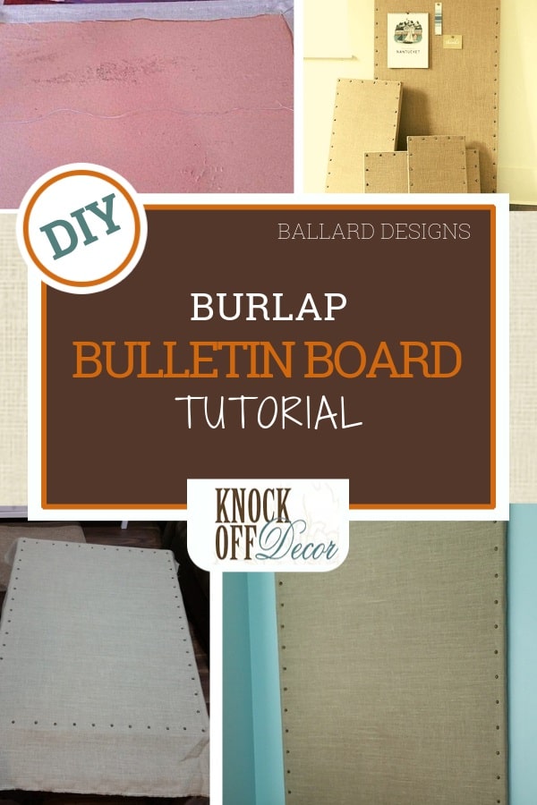 Make a Burlap Bulletin Board for 20