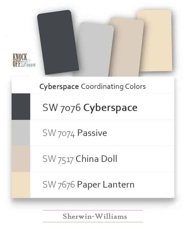 Sherwin Williams Cyberspace Review A Dramatic Black & Blue Dark Gray
