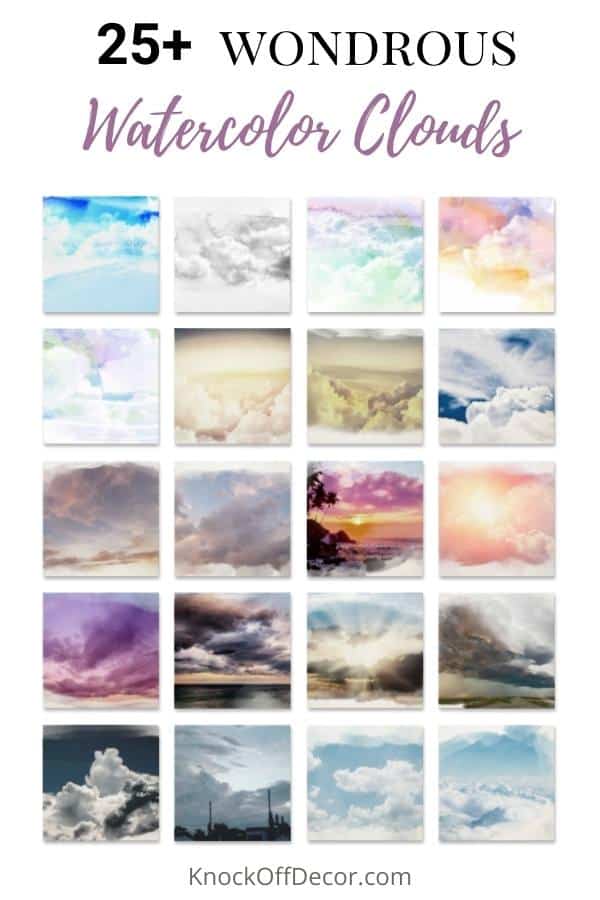 25+ Wonderous Watercolor Cloud Paintings That Will Make Your Day