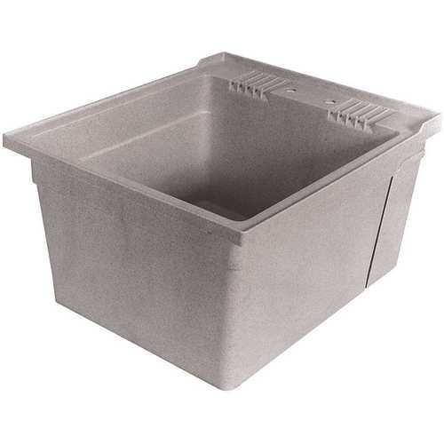 26 in. x 14 in. x 223/8 in. Polypropylene WallMounted Utility Tub in