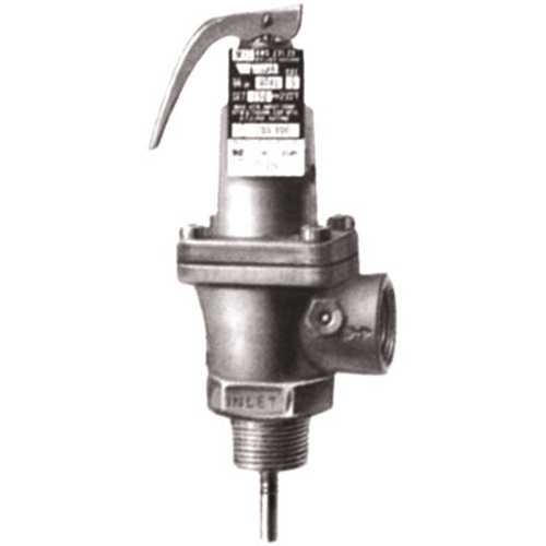 Temperature and Pressure Relief Valve, 40XL5, psi 150, 3/4 in., Lead