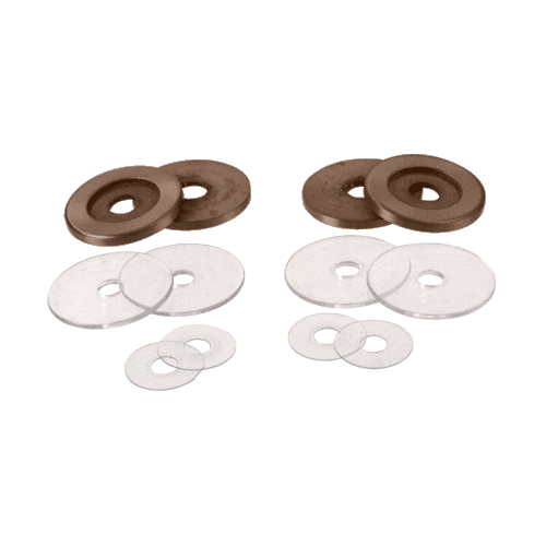 Brushed Bronze Replacement Washers for BacktoBack Solid Pull Handle