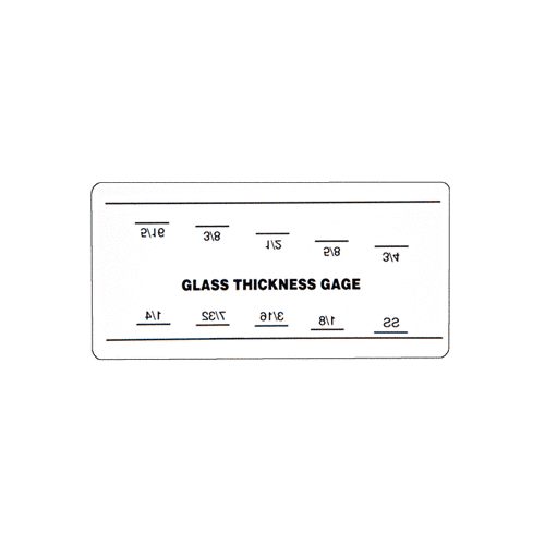 Glass Thickness Gauge Knock On Glass