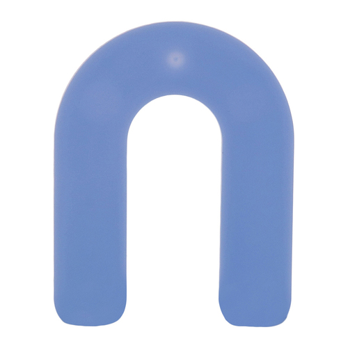 CRL Blue 1/16" x 3" Plastic Horseshoe Shims pack of 100 Knock On Glass