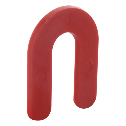 CRL Red 1/8" x 2" Plastic Horseshoe Shims pack of 100 Knock On Glass