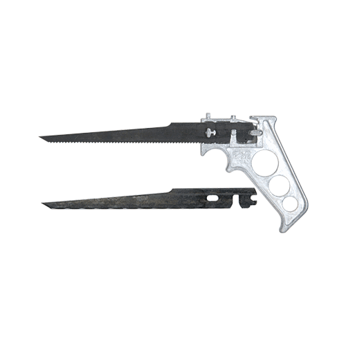 Keyhole Saw with Two Blades Knock On Glass