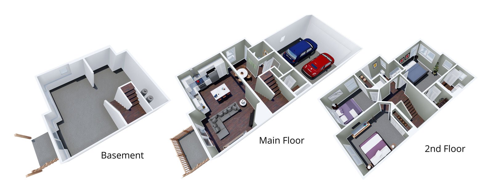 Tours & Floor Plans of The Knoll Townhomes in Ada Michigan
