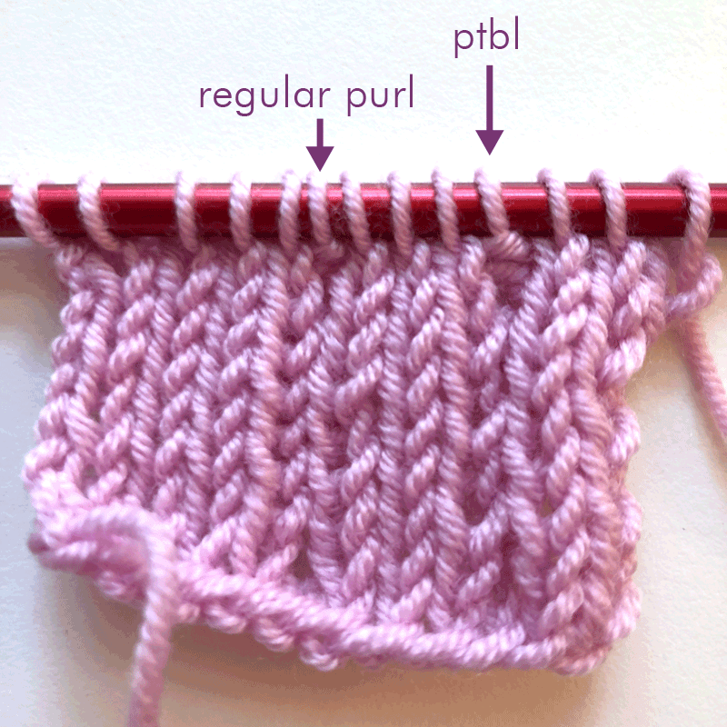 [tutorial] Purl through Back Loop (ptbl) knotions