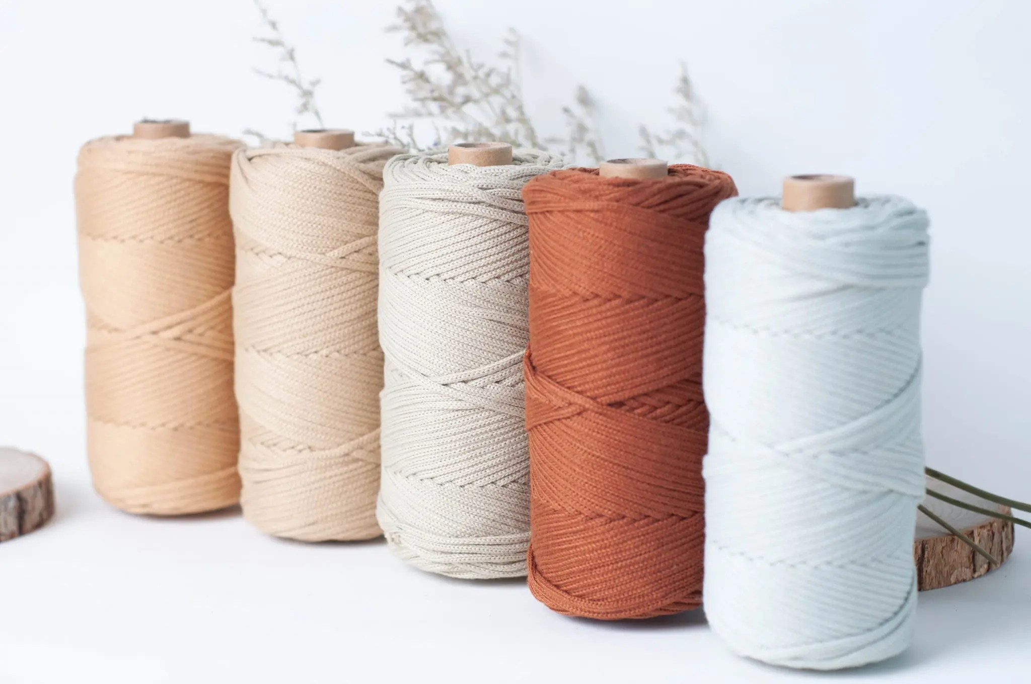 [Premium] 3mm Polyester Cord Cord Macrame DIY Crochet Handmade Bag