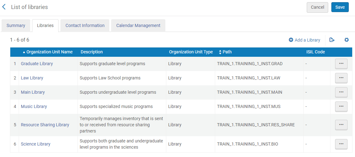 Viewing and Exporting the Alma Libraries Ex Libris Knowledge Center