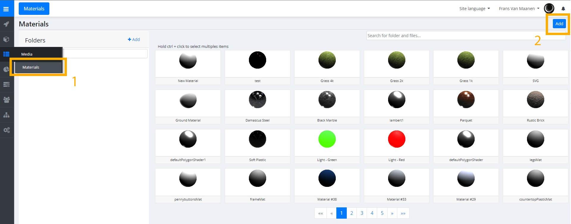 Adding Materials and using Material groups Knowledge Base Expivi