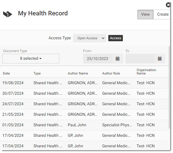 Access a Patient's My Health Record