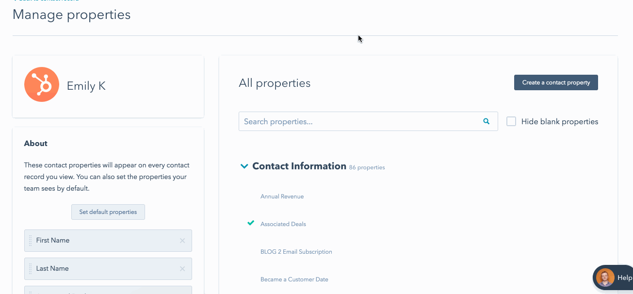How can I unmerge contacts or companies?