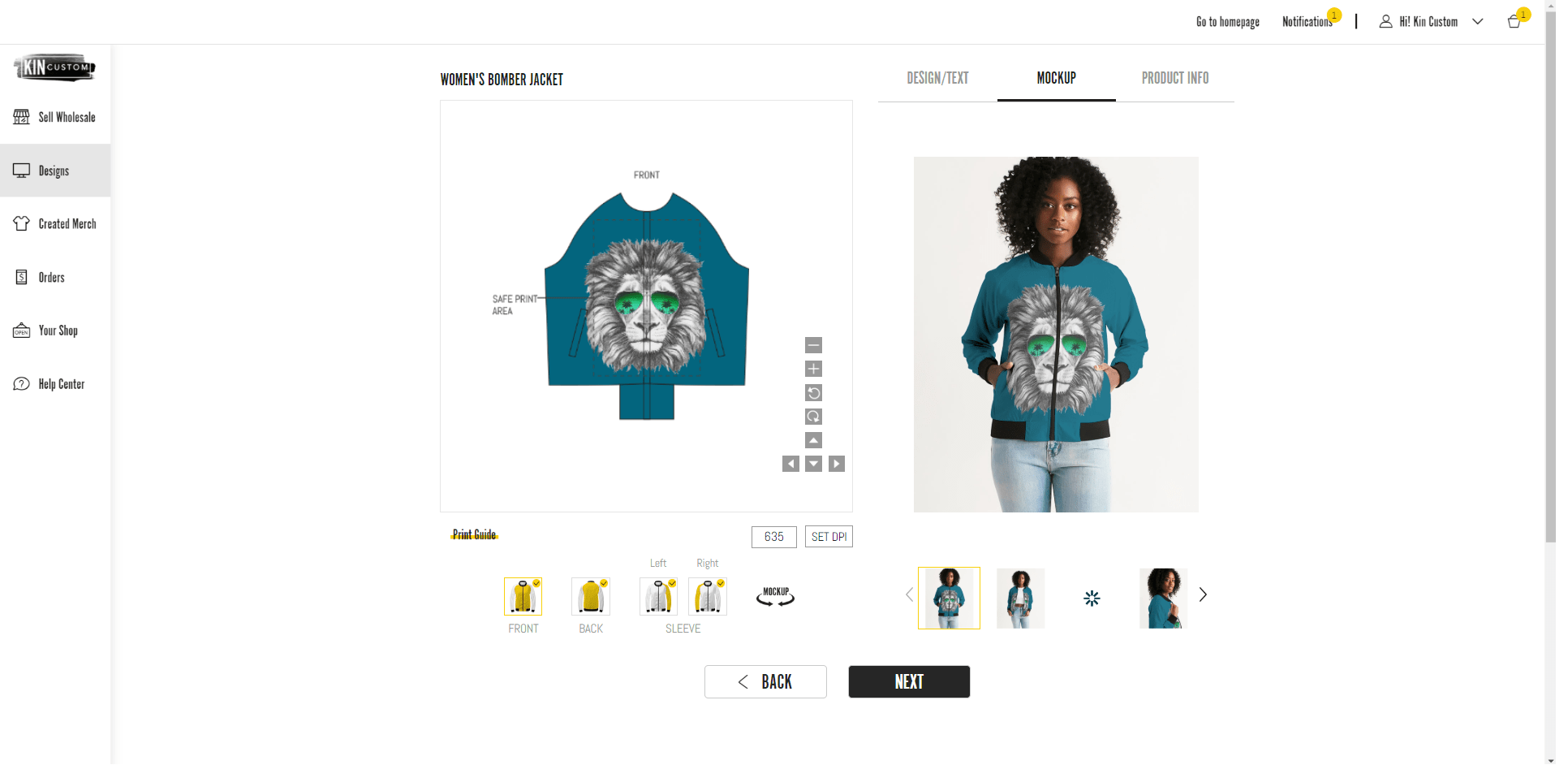 How do I change the background color of my product?