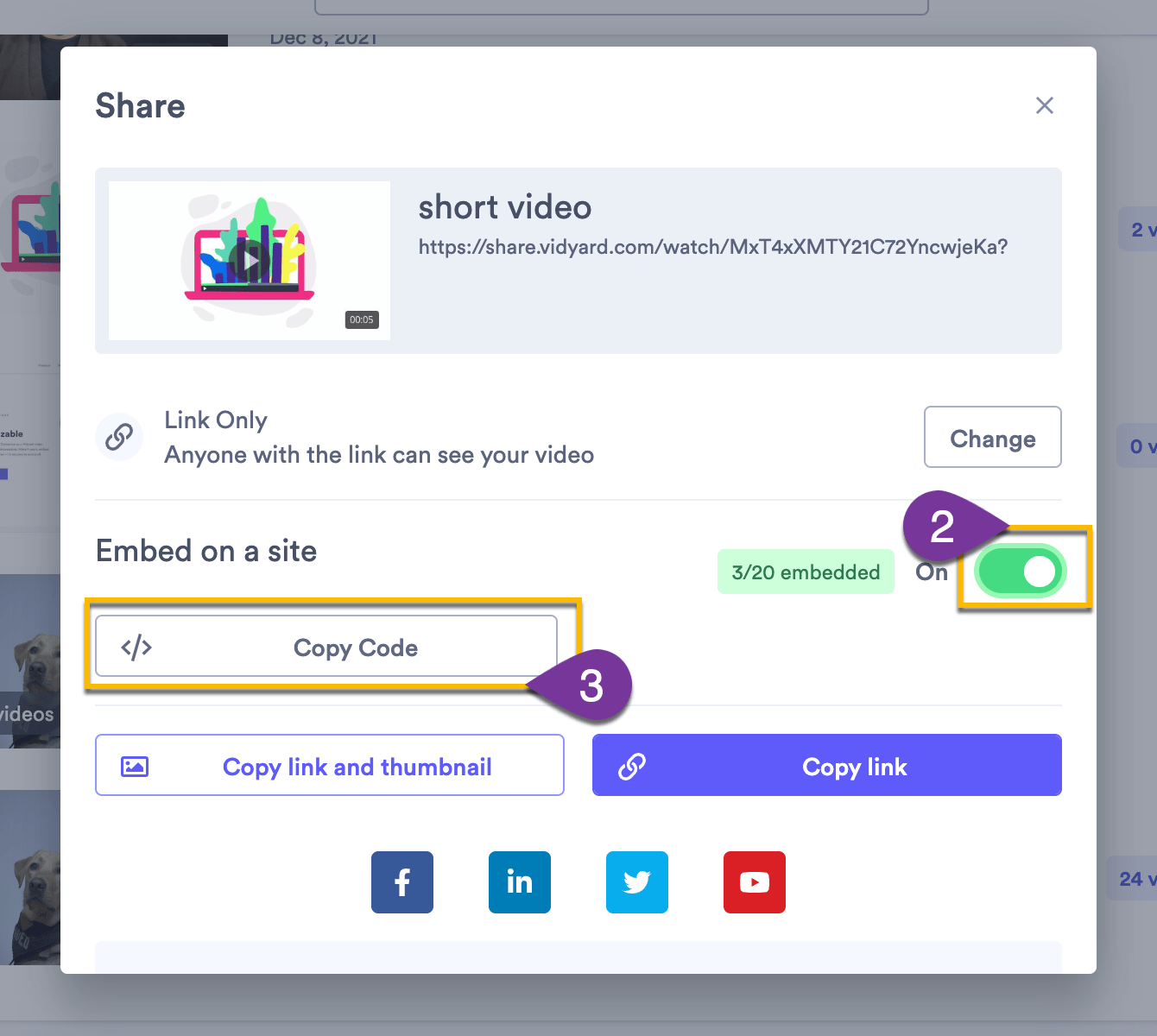 Video embed limits in Vidyard Free & Pro Vidyard Support