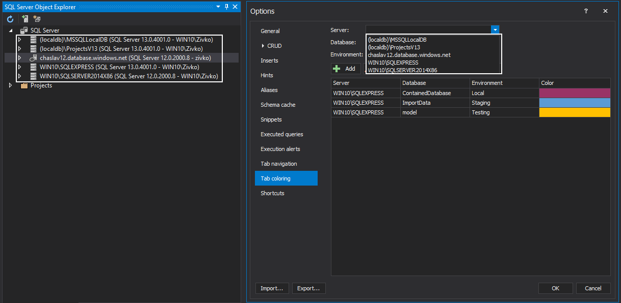 How to customize tab colors in SSMS