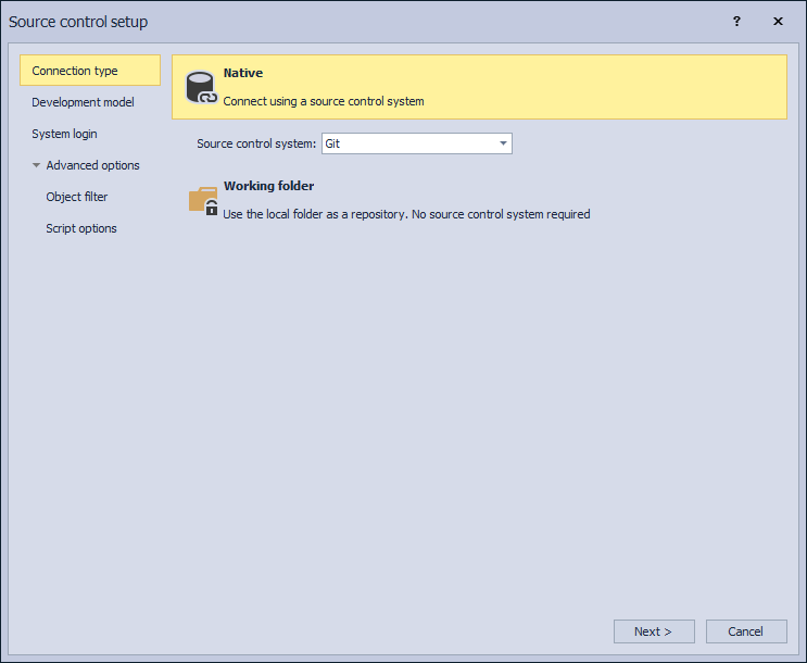 How to link a SQL Server database to a source control system