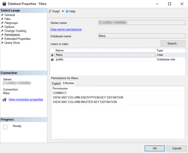 Minimal permissions for Amazon RDS in database source control