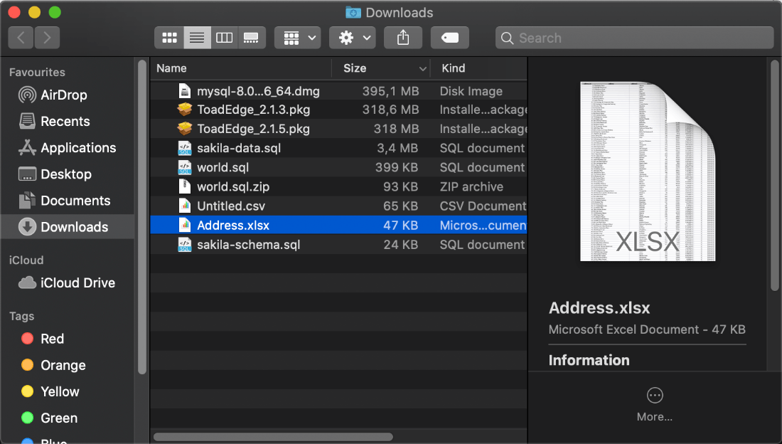 Exporting query results to Excel on macOS