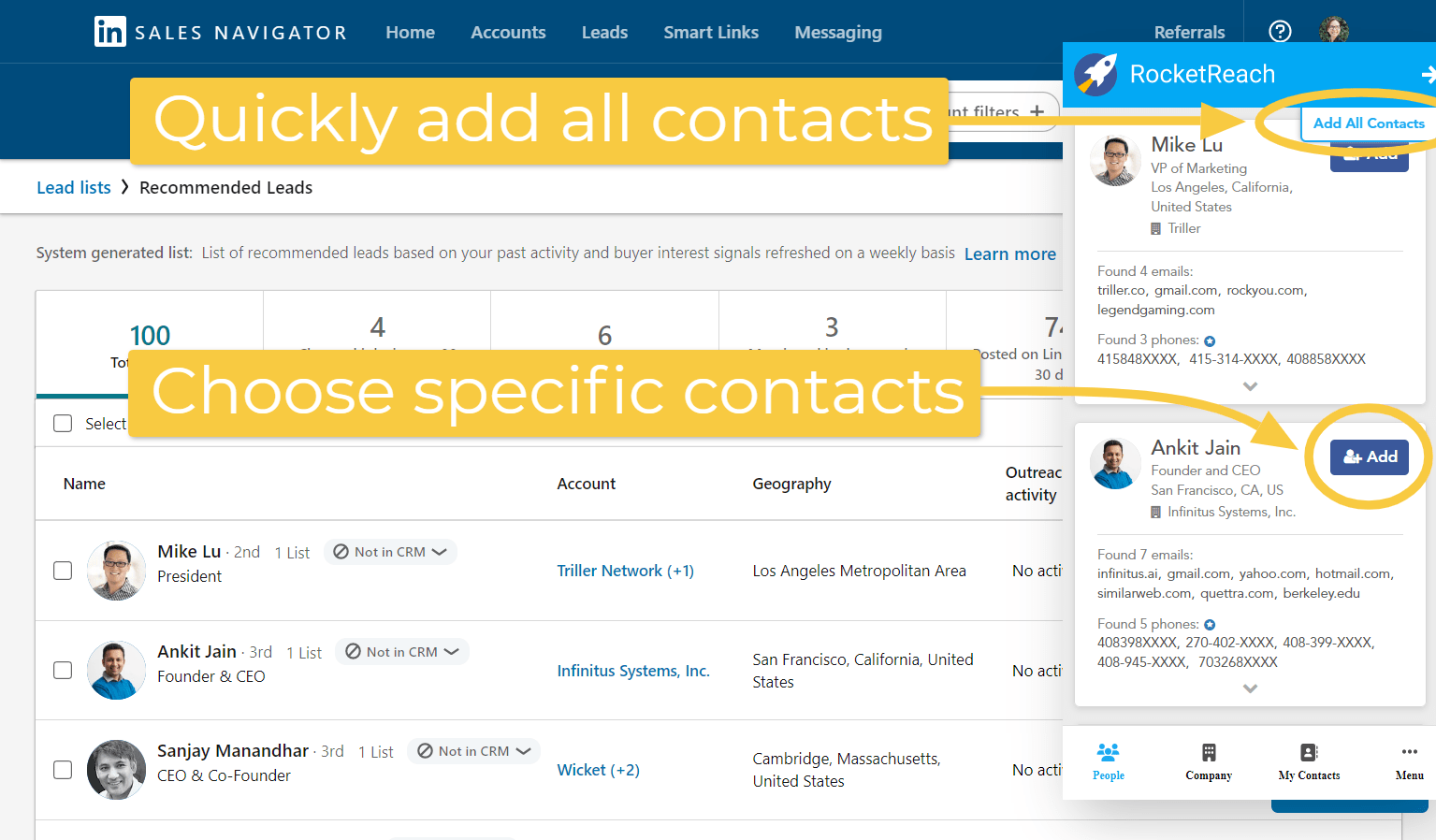 How does the RocketReach Browser Extension work? RocketReach