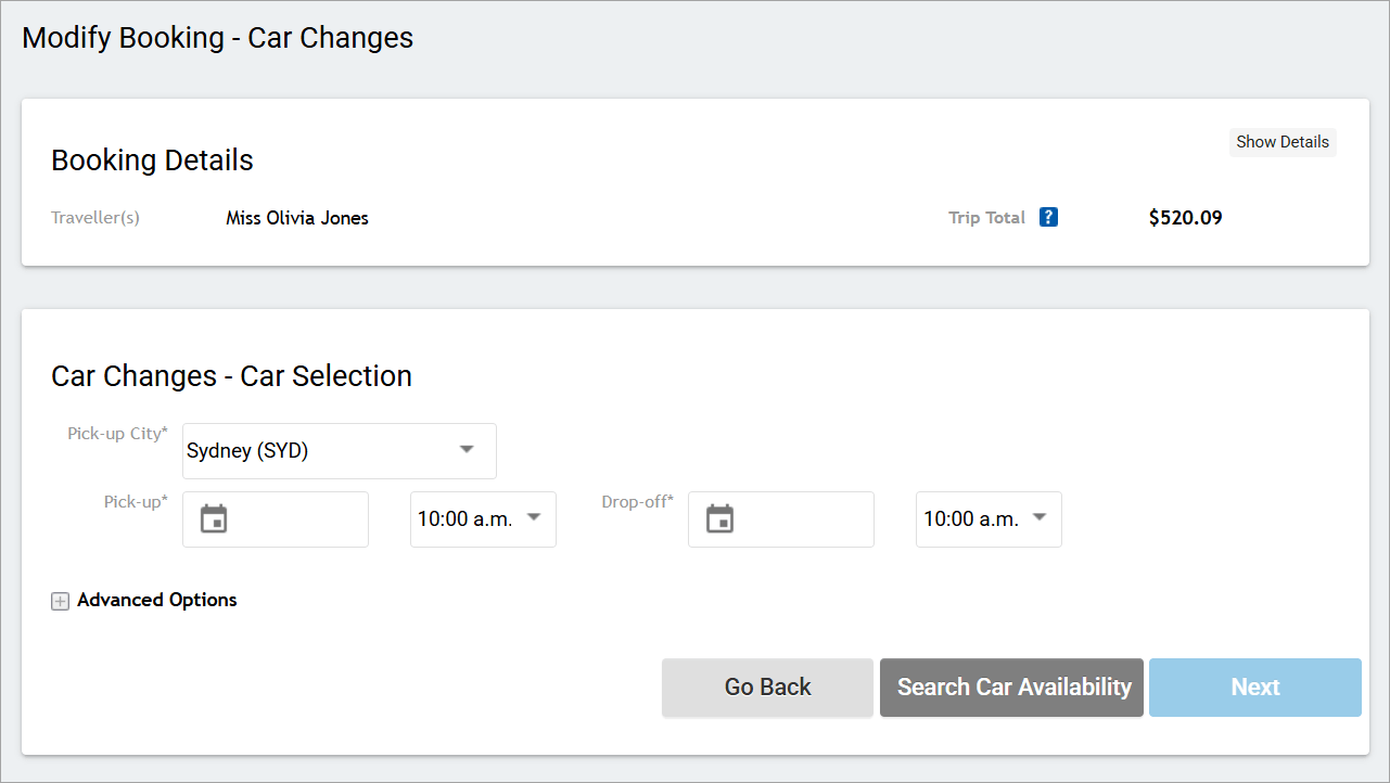 Add Rental Car to an Existing Booking Zeno Knowledge Base