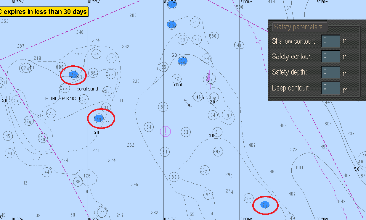 ECDIS Contour Settings Knowledge Of Sea