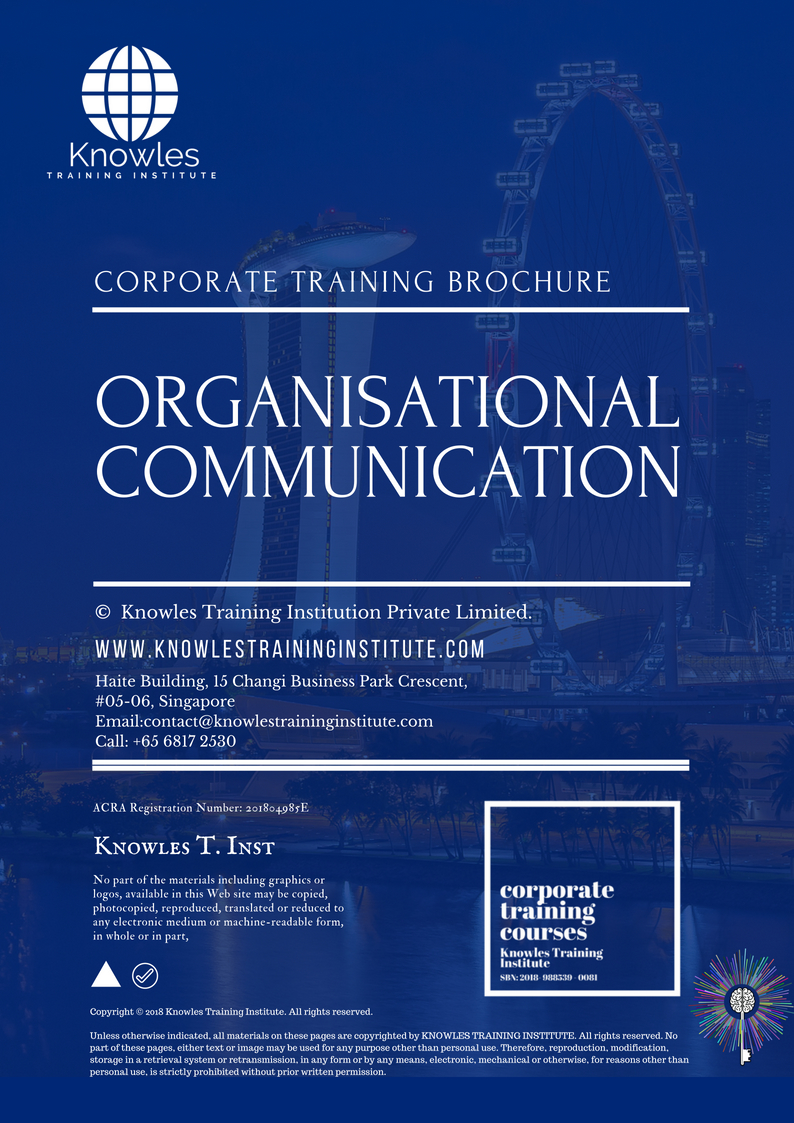 Organisational Communication Training Course In Singapore Knowles